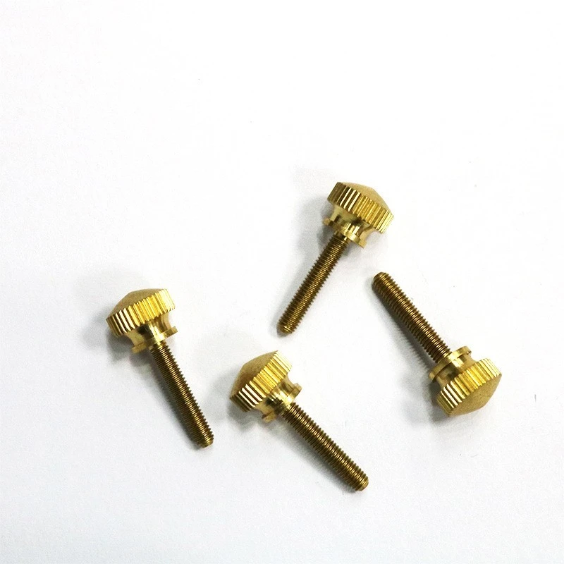 Brass Knurled Screw