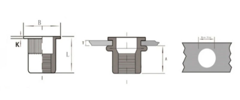 steel press-fit nut 1 steel press-fit nut 1