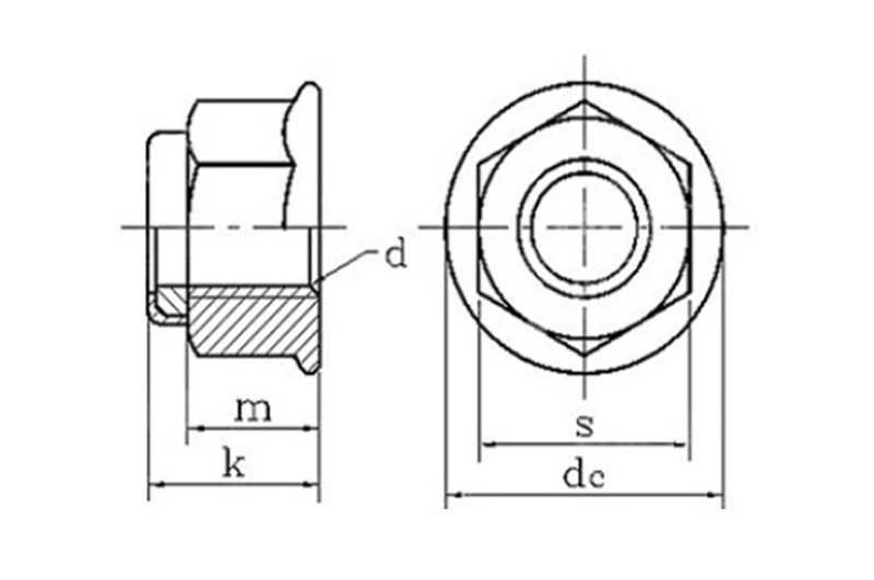 Hex Flange Nut 1