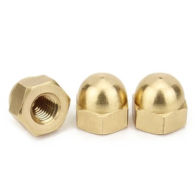 Din1587 messing hex cap noot
