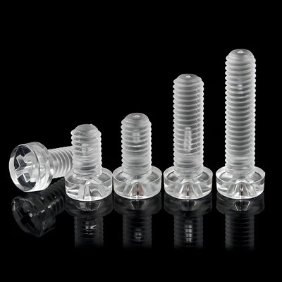Plastic transparante heldere pc -schroef